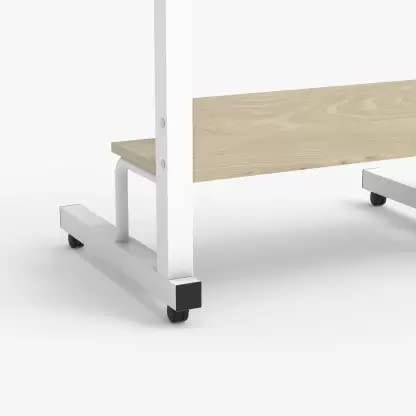 Anything & Everything Wooden Adjustable Computer Desk, 80 cm x 40 cm, with Wheels