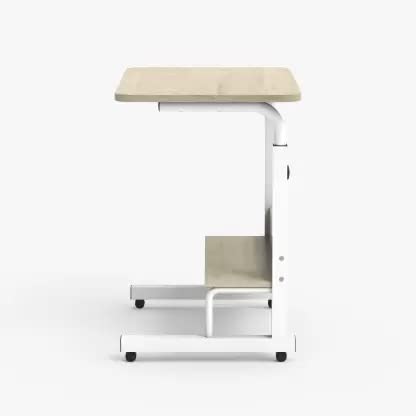 Anything & Everything Wooden Adjustable Computer Desk, 80 cm x 40 cm, with Wheels