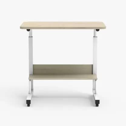 Anything & Everything Wooden Adjustable Computer Desk, 80 cm x 40 cm, with Wheels