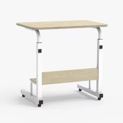 Anything & Everything Wooden Adjustable Computer Desk, 80 cm x 40 cm, with Wheels