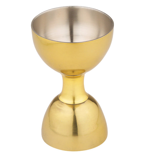 Anything & Everything Stainless Steel Premium Peg Measurer Jigger Cup 30/60 ml, Alcohol Whisky Wine Cocktail Shot Glass Drink Measurement Perfect for Home Bar Double Side Tool (Gold)