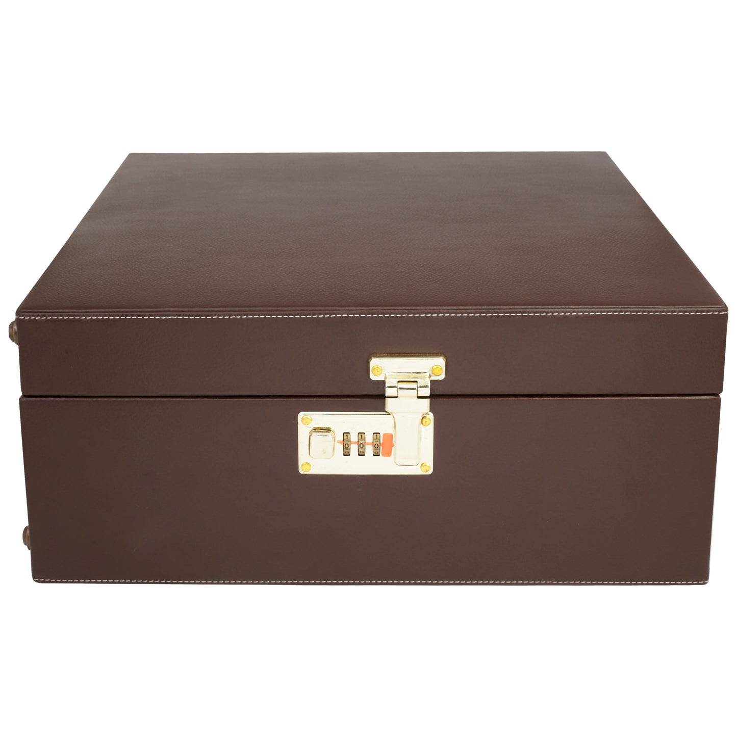 Anything & Everything Bar Set | Wine Case | Whisky Case | Portable Bar Accessories Set (Holds 01 Bottle & 04 Whisky Glasses) (Brown & Beige)