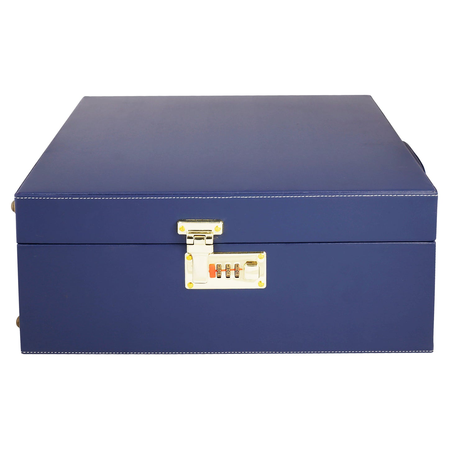 Anything & Everything Bar Set | Wine Case | Whisky Case | Portable Bar Accessories Set (Holds 01 Bottle & 04 Whisky Glasses) (Blue & Blue)
