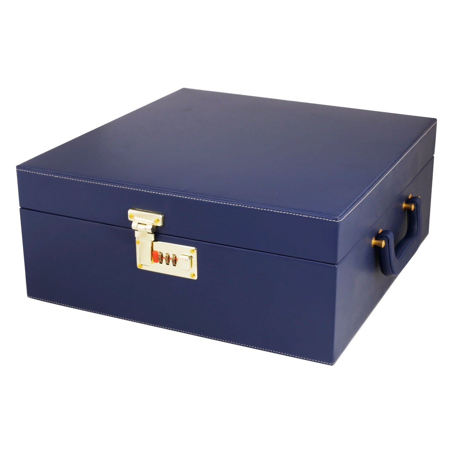 Anything & Everything Bar Set | Wine Case | Whisky Case | Portable Bar Accessories Set (Holds 01 Bottle & 04 Whisky Glasses) (Blue & Beige)