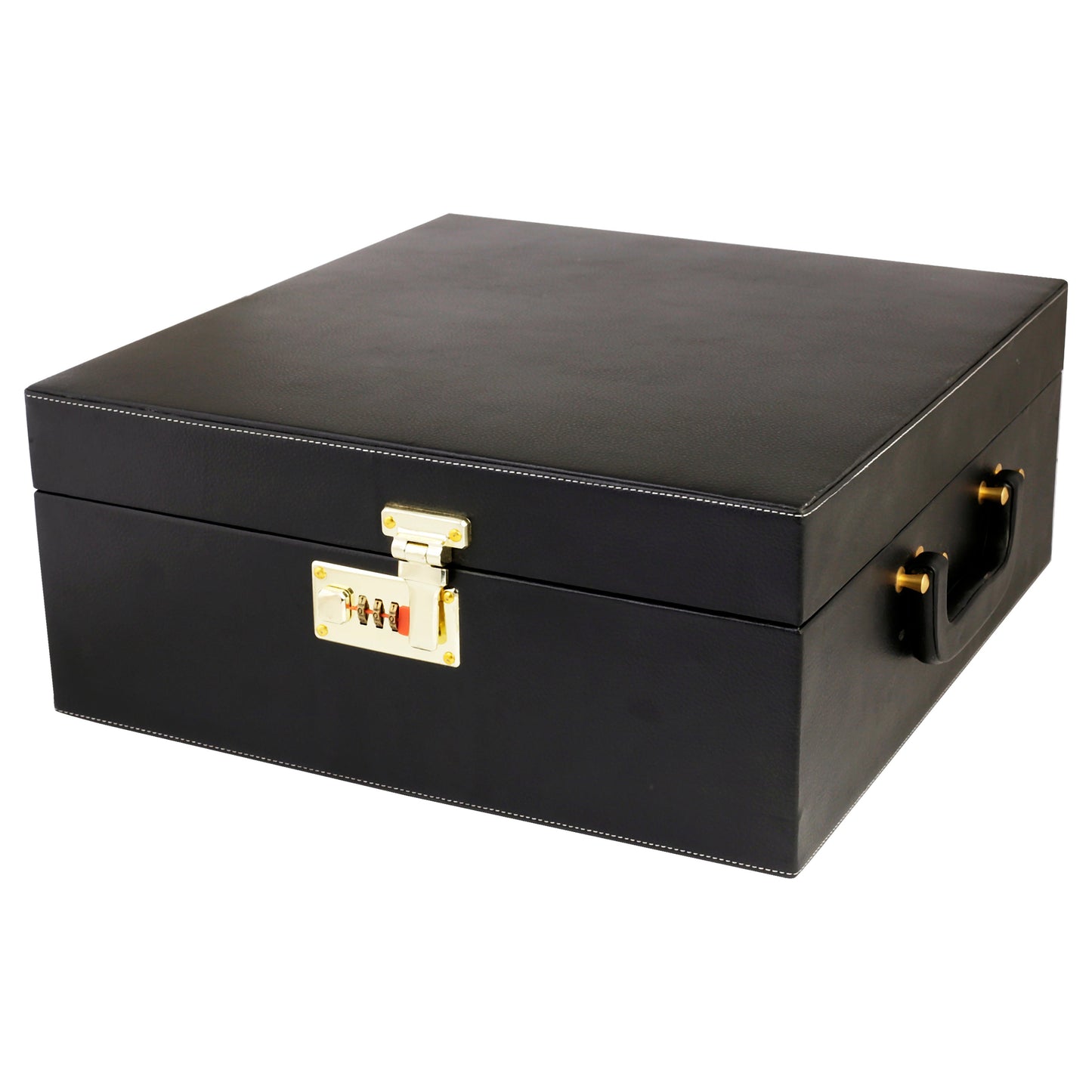 Anything & Everything Bar Set | Wine Case | Whisky Case | Portable Bar Accessories Set (Holds 01 Bottle & 04 Whisky Glasses) (Black & Beige)